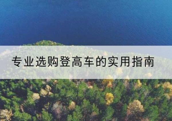 双塔电动登高车厂家推荐-专业选购登高车的实用指南