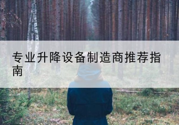 双塔电动剪叉升降平台厂家-专业升降设备制造商推荐指南